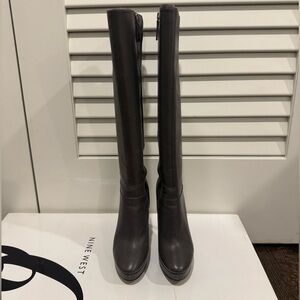 Nine West Women's Gray Knee-High Boots
